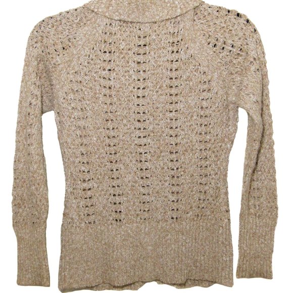 Whimsical Wanderer's Wild Dream: Merona Relaxed Cardigan (S) Rustic Beige V-neck - Picture 7 of 13